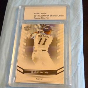2018 Leaf Draft Shohei Ohtani Rookie Mint 10